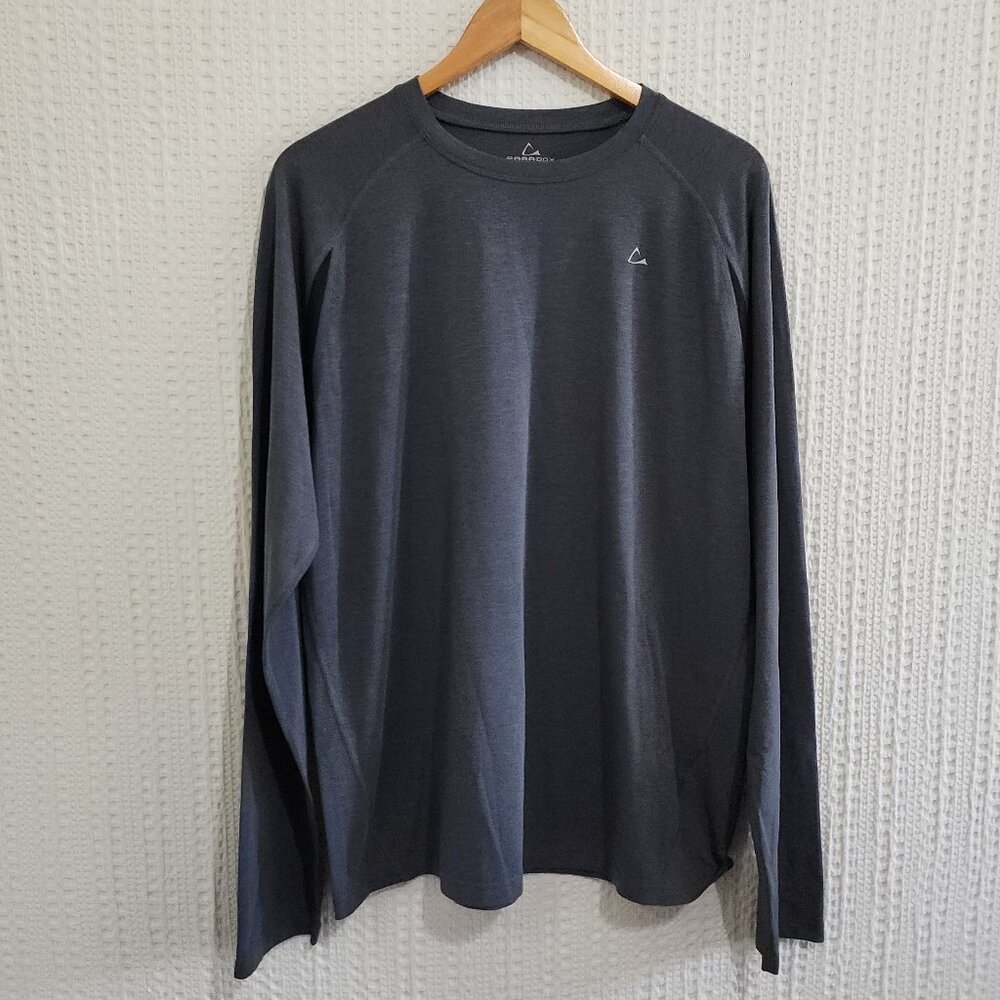 Paradox Men's Long Sleeve Wool Blend Gray Shirt Size Large